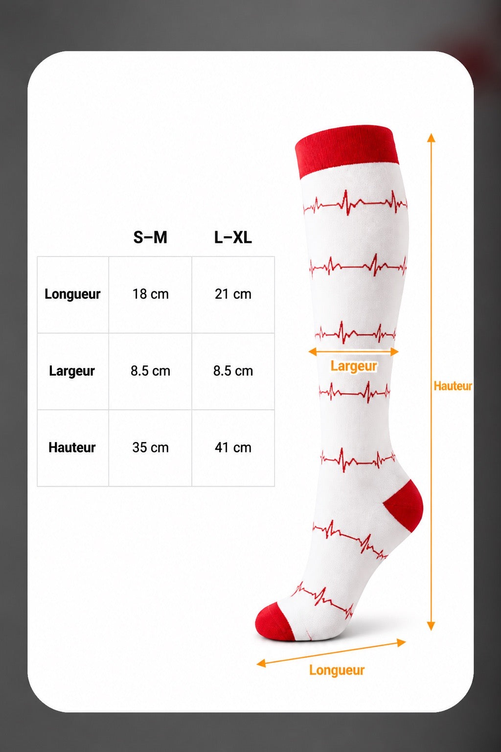 Chaussettes de contention médicales